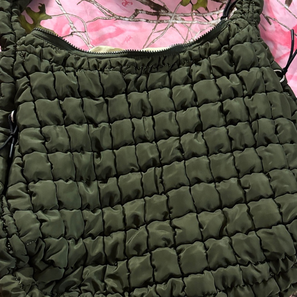 Source Unknown Olive Green Crossbody Bag